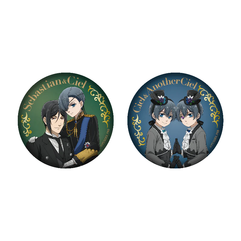 (Goods - Badge) TV Anime Black Butler: Emerald Witch Arc Big Can Badge Ciel Phantomhive & The Other Ciel Phantomhive (Deep Psychological World) - Image 2