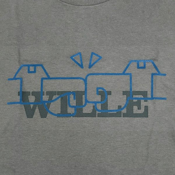 [Evangelion] EVA STORE Original WILLE Crew Charcoal Gray T-Shirt L Size - Image 2