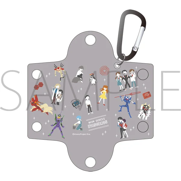 [Evangelion] Clear Case W/Carabiner Yuru Palette - Image 2