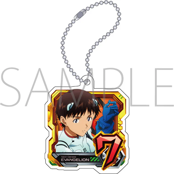 (Goods - Keychain) Evangelion Acrylic Keychain Normal Pattern (Shinji)