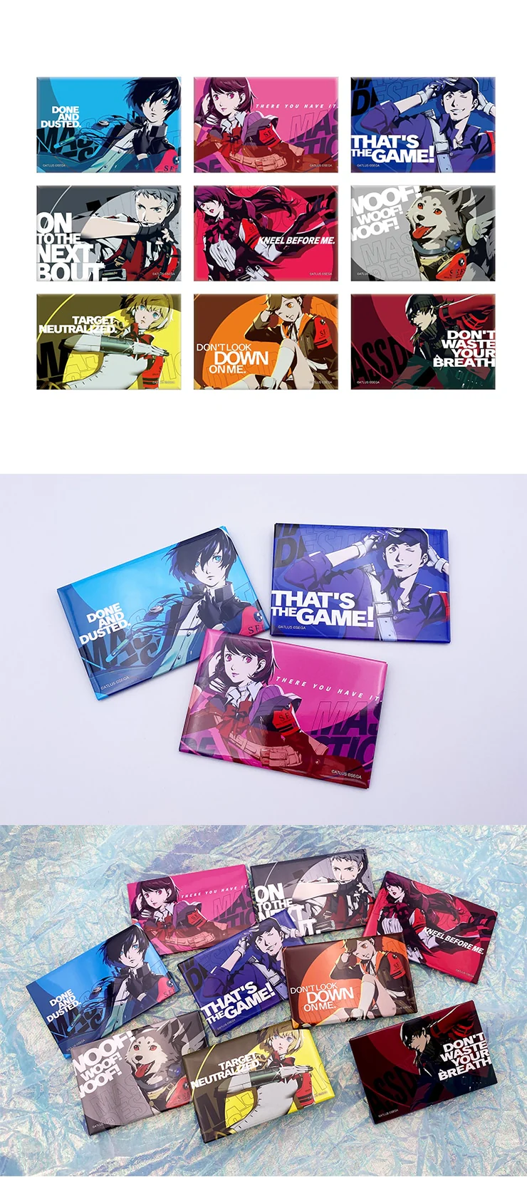 (Goods - Badge) Persona 3 Reload All-Out Attack Last Cut-In Button Badge (Blind Box -Single)