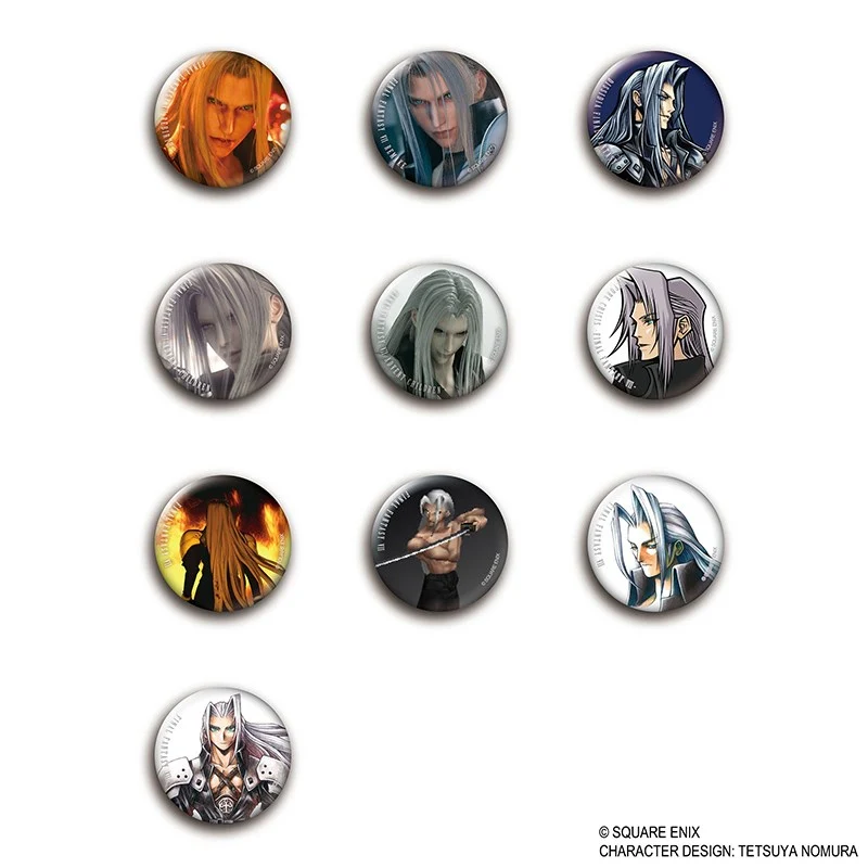 (Goods - Badge) Final Fantasy VII Button Badge Collection Sephiroth Vol. 1 (Blind Box - Single)