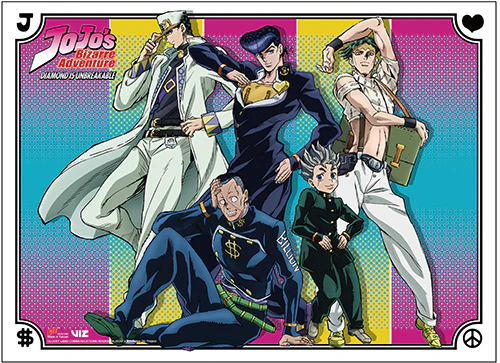 (Goods - Wall Scroll) Jojo's Bizarre Adventures CHARACTERS GROUP HI-END WALL SCROLL
